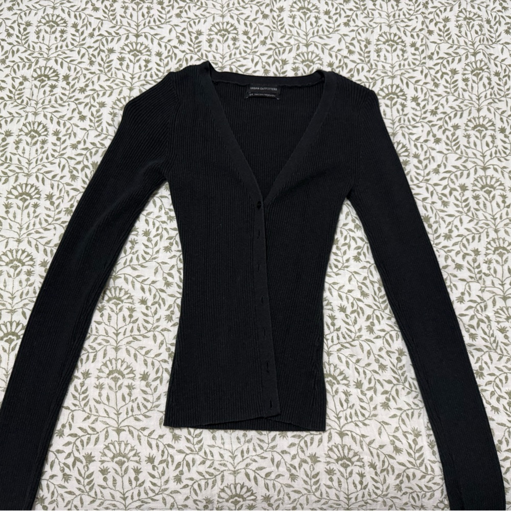 Urban Outfitters Black Ribbed Sweater